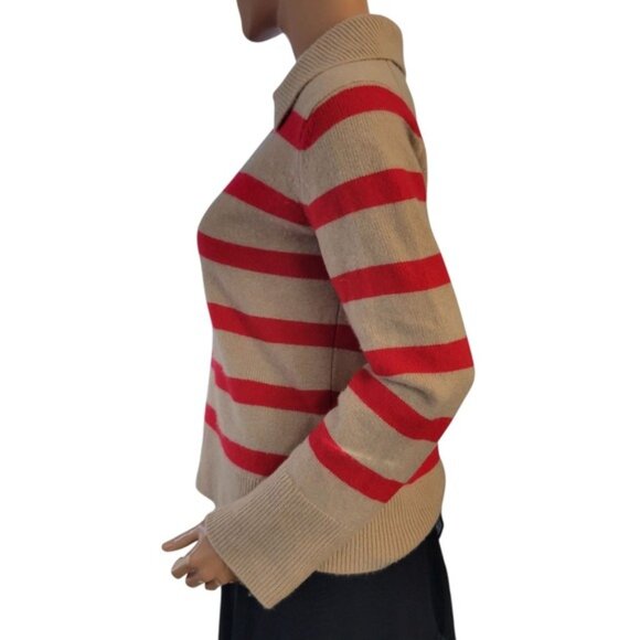 $220 MSRP Banana Republic 100% Cashmere Pullover Rugby Polo Sweater Size XS - Picture 2 of 15